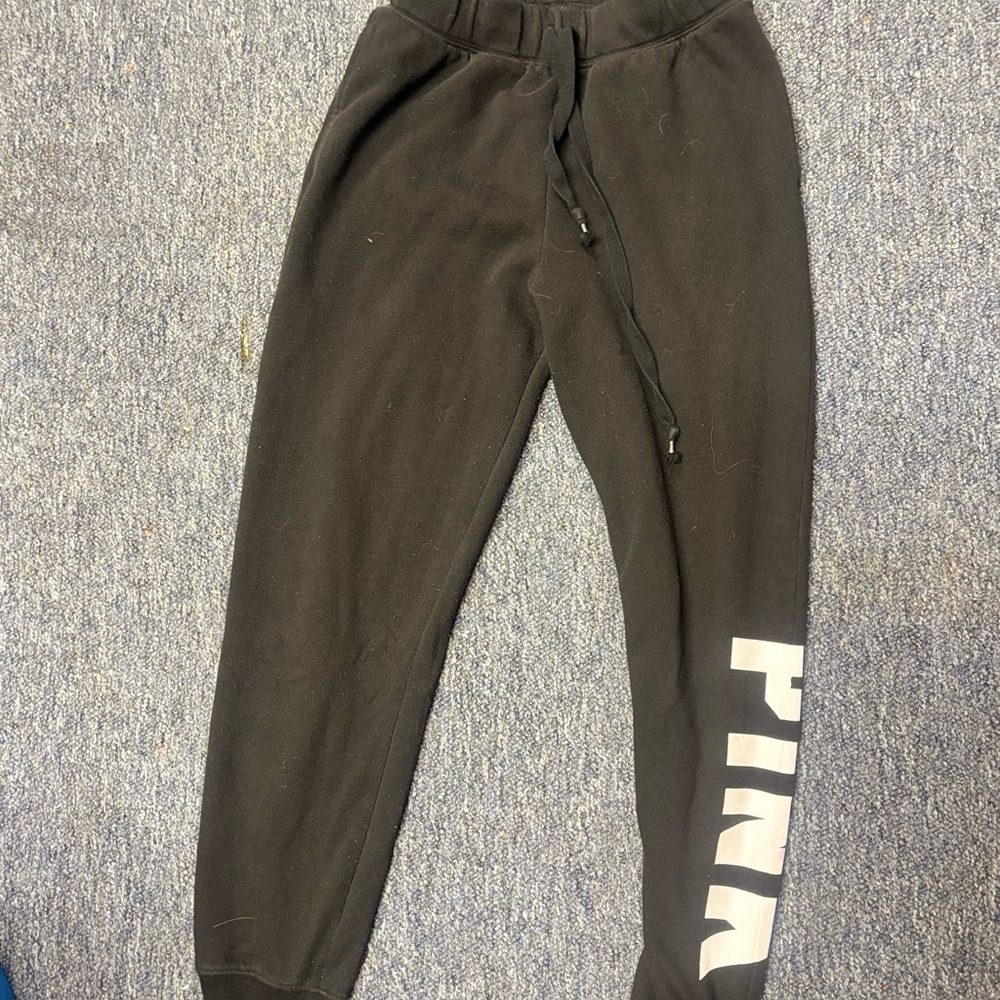 PINK Victoria's Secret Black Joggers